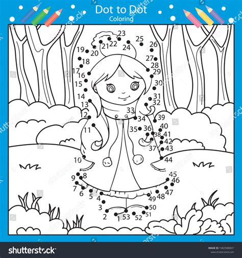 Dot Dot Drawing Worksheets Drawing Tutorial Stock Vector (Royalty Free ...