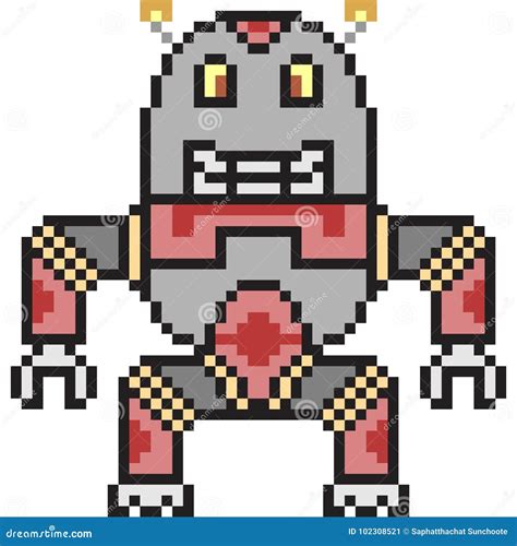 Afbeeldingsresultaten voor Pixel Art Robot