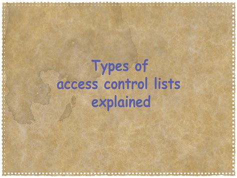Image result for Access Control List Visualization