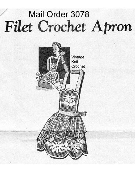Afbeeldingsresultaten voor Filet Crochet Apron