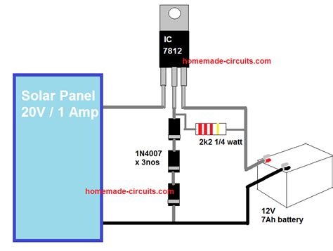 Image result for Solar Power Battery Charger Circuit