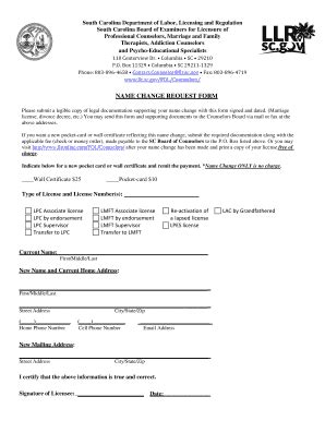 Toradh íomhá ar LLR SC.gov