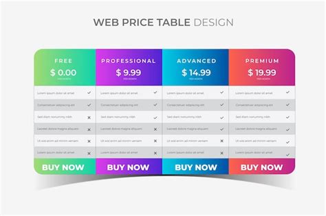 Image result for Table UI Design Subscription