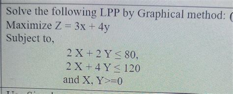Lpp Problem Graphical Method 的图像结果