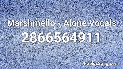 Image result for Marshmello Alone Roblox ID