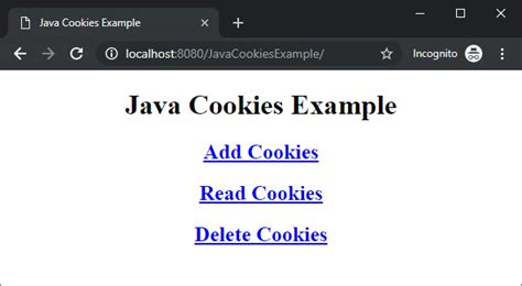Cookies in Advance Java に対する画像結果