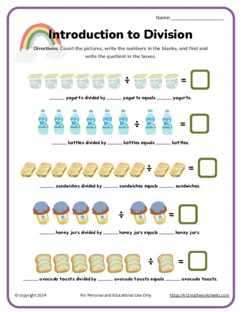 Image result for Beginning Division Worksheets Free