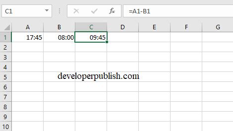 Image result for Time Difference in Excel