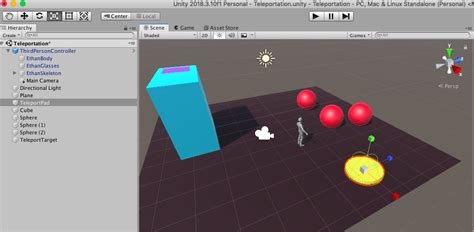 Teleport Script in Unity に対する画像結果