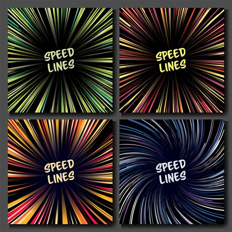 Speed Lines Vector に対する画像結果