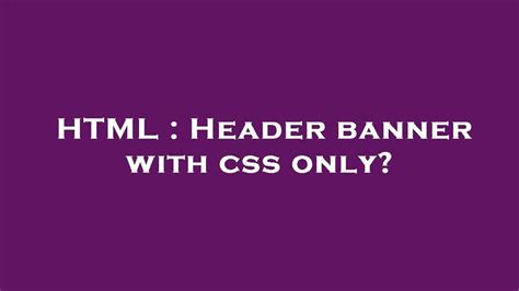Image result for HTML Header Banner