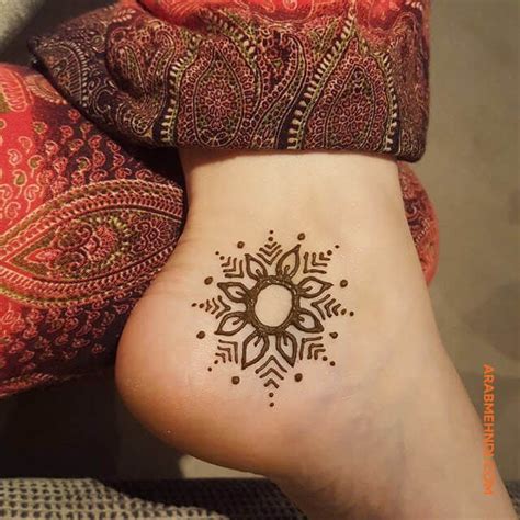 Easy Henna Designs For Beginners Ankle