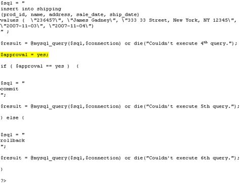 Transaction MySQL に対する画像結果