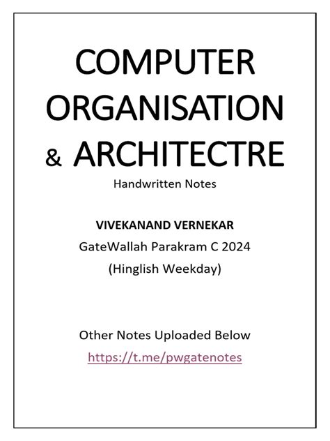 Image result for Computer Organization and Architecture PDF Download
