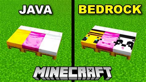 Bildergebnis für Difference Between Bedrock and Java Look Alikes