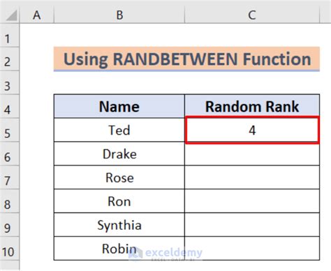 Afbeeldingsresultaten voor Randomize in Excel