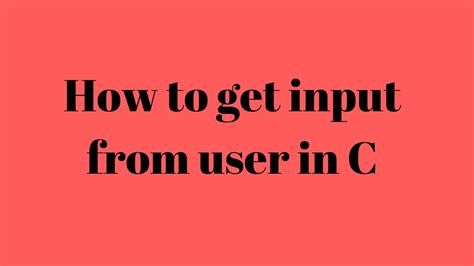 Image result for How to Empty User Input in C