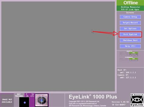 Image result for Eyelink1000 Reinstall Host System