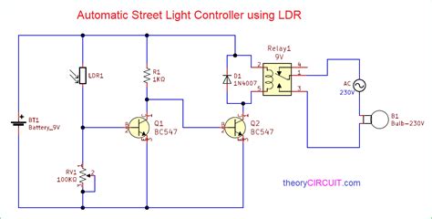 Image result for Automatic Light Switch Circuit Diagram