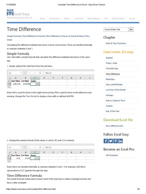 Image result for Time Difference in Excel