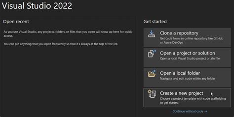 Image result for Open .Net Projct Visual Studio but Empty