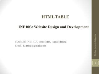 Image result for HTML Table of Courses