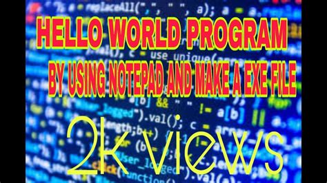 Image result for HelloWorld Program Using Notepad