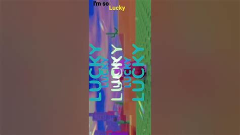Image result for What's I'm so Lucky Roblox ID