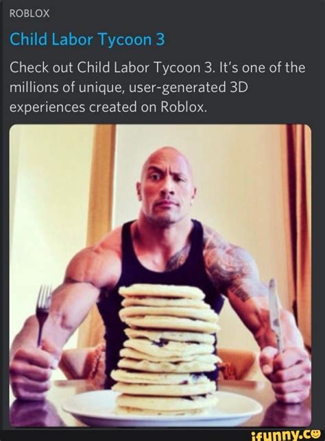 Image result for Roblox Child Labor Meme