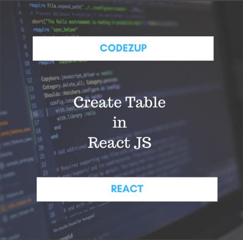Image result for Give Me Table S Exaple in React JS