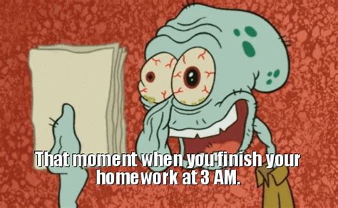 Late night doing homework - Animated GIF | Spongebob funny, Cartoon ...