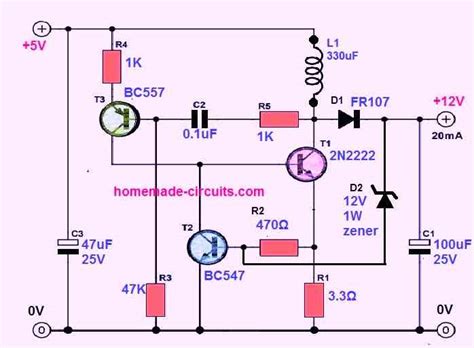 Image result for Boost Converter Project Circuit Diagram