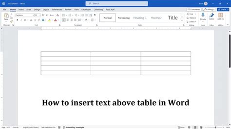 How to Make Text in Middle of Table Word に対する画像結果