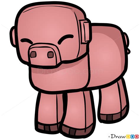 Toradh íomhá ar How to Draw Minecraft Pig