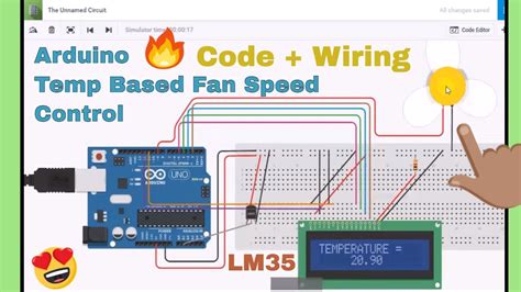 Afbeeldingsresultaten voor Temperature Based Fan Arduino Tinkercad I2C