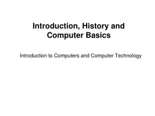 Image result for Introduction Computer Basics