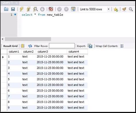 SQL Compound SELECT Statement に対する画像結果