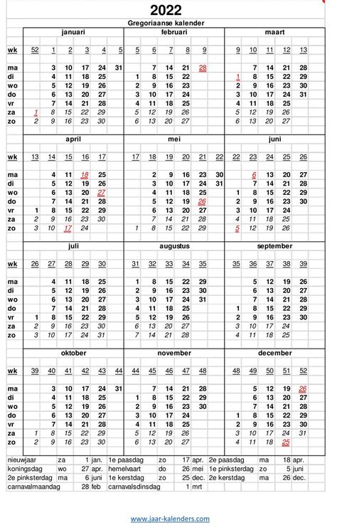 Image result for Kalender per Maand 2022
