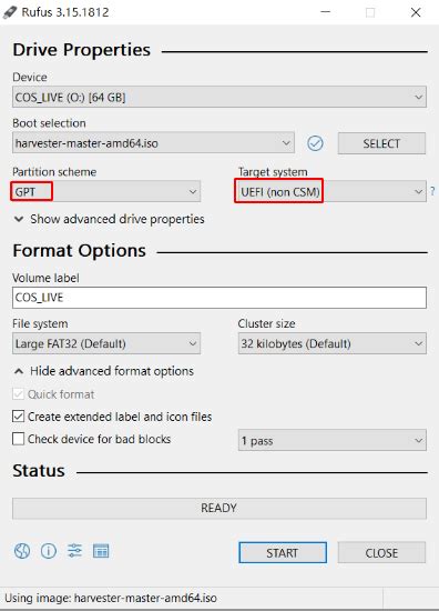 Toradh íomhá ar Install Harvester From USB