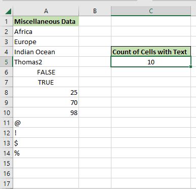 Image result for Count Function Excel for Text