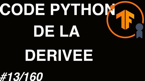 Image result for Commande Fonction Derivee Python