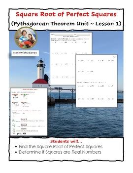 Image result for Pythagorean Theorem Example Perfect Square
