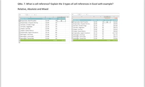 Image result for Cell Reference Types in Excel