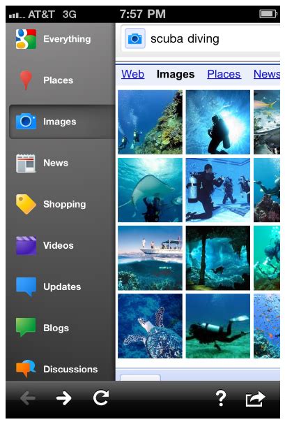 Google Search App に対する画像結果