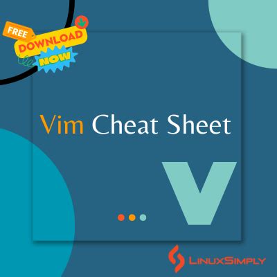 Toradh íomhá ar Linux Gvim Cheat Sheet
