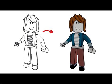 Image result for How to Draw a Roblox Character Girl