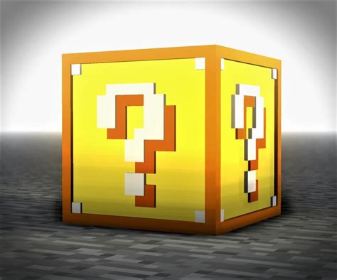 Toradh íomhá ar Minecraft Lucky Block Texture