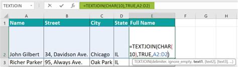 Image result for Textjoin in Excel Uses and Examples