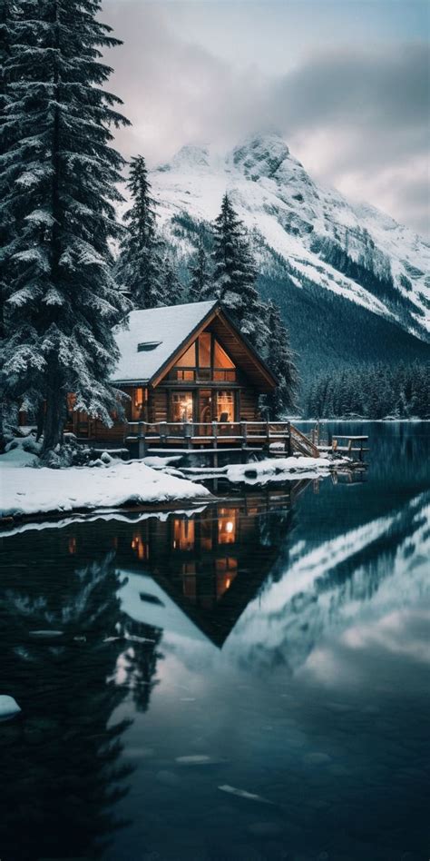 Cabin In Snow Wallpapers - Wallpaper Cave