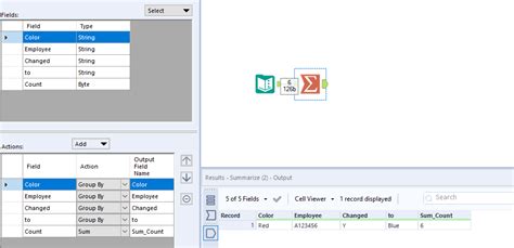 Afbeeldingsresultaten voor Alteryx Summarize Tool